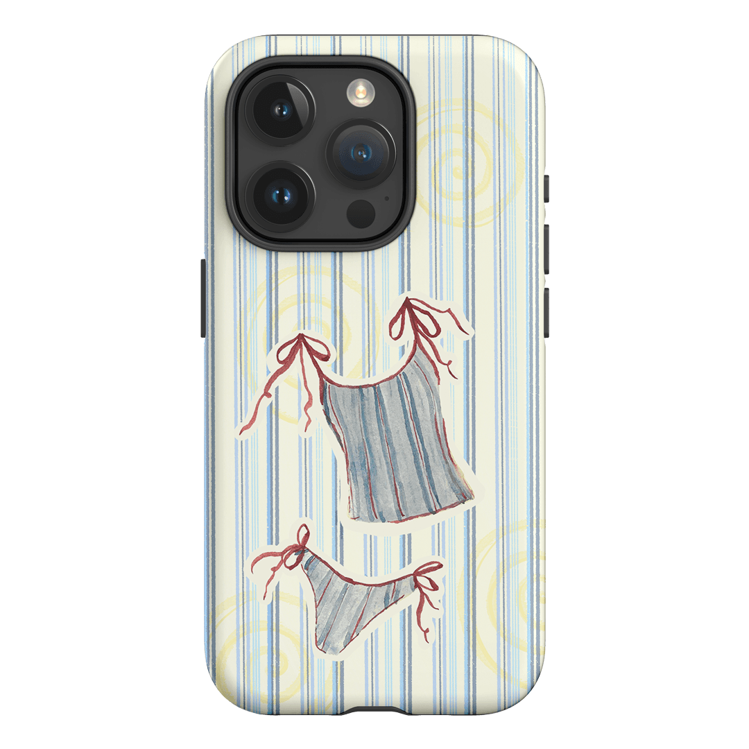 Stripe Tankini Printed Phone Cases iPhone 15 Pro / Armoured by Kayla Carr - The Dairy