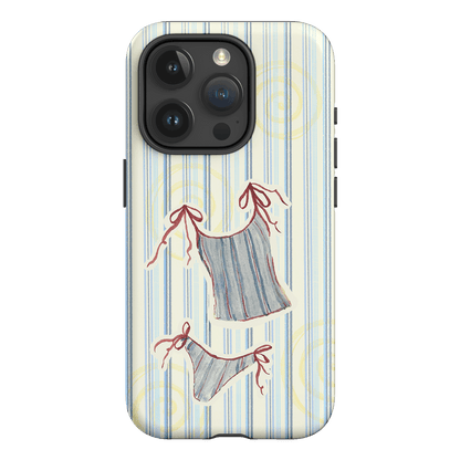 Stripe Tankini Printed Phone Cases iPhone 15 Pro / Armoured by Kayla Carr - The Dairy