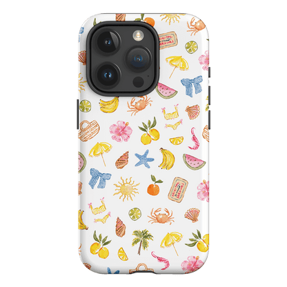 Summer Icons Printed Phone Cases iPhone 15 Pro / Armoured by Cass Deller - The Dairy