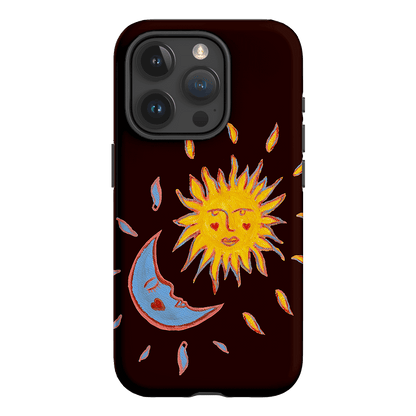Sun & Moon Plum Printed Phone Cases iPhone 15 Pro / Armoured by BG. Studio - The Dairy