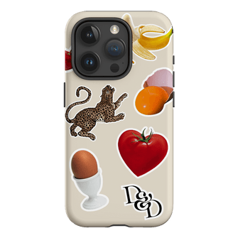 Sunday Stickers Cream Printed Phone Cases iPhone 15 Pro / Armoured by Desmond & Dempsey - The Dairy
