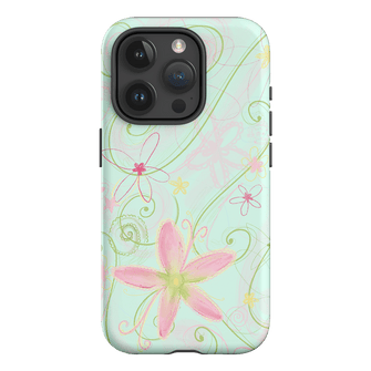 Swirl Blue Printed Phone Cases iPhone 15 Pro / Armoured by Kayla Carr - The Dairy