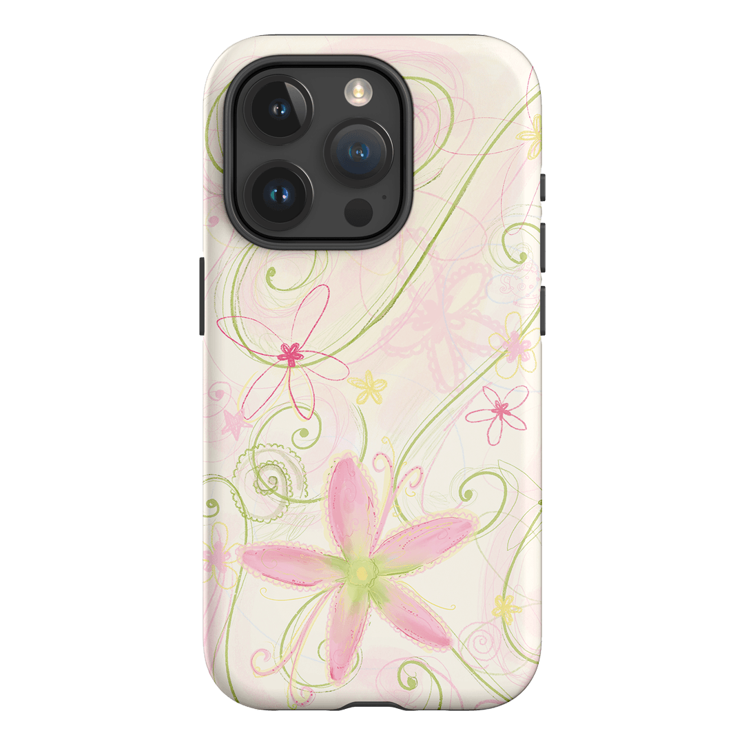 Swirl Pink Printed Phone Cases iPhone 15 Pro / Armoured by Kayla Carr - The Dairy