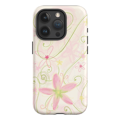 Swirl Pink Printed Phone Cases iPhone 15 Pro / Armoured by Kayla Carr - The Dairy