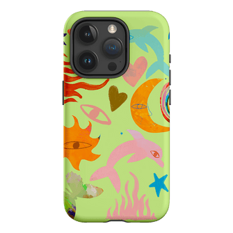 Tattoos Green Printed Phone Cases iPhone 15 Pro / Armoured by Kate Eliza - The Dairy