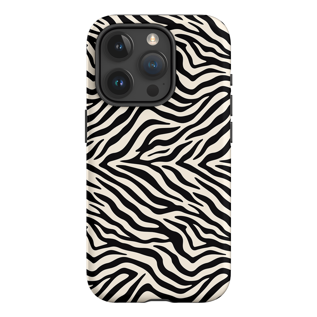 Zebra Ink Printed Phone Cases iPhone 15 Pro / Armoured by The Dairy - The Dairy