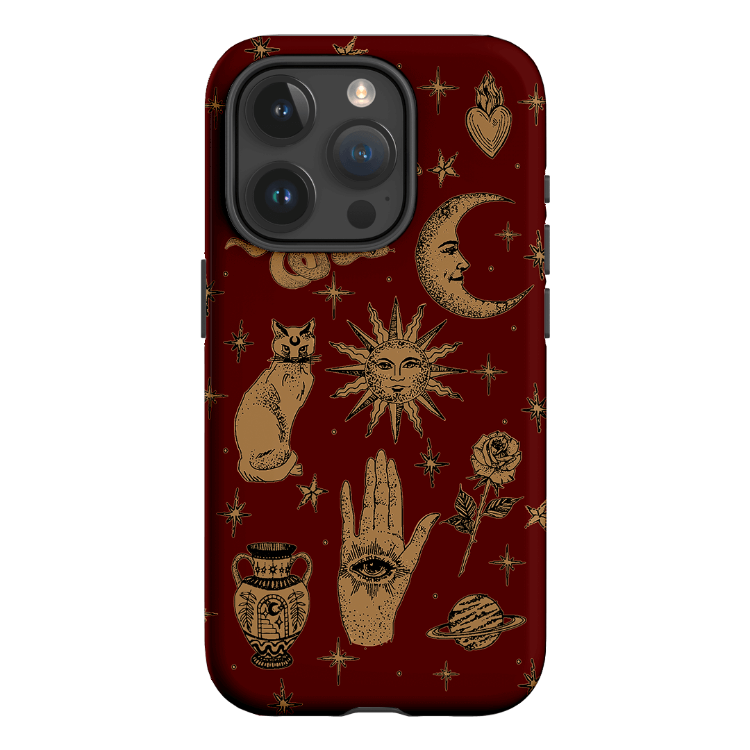 Astro Flash Red Printed Phone Cases iPhone 15 Pro / Armoured by Veronica Tucker - The Dairy