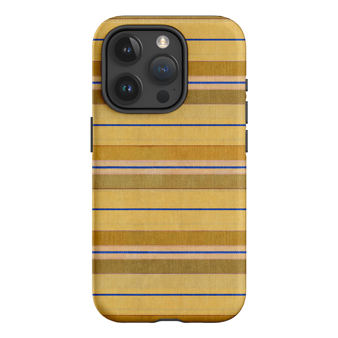 Golden Stripe Printed Phone Cases iPhone 15 Pro / Armoured by Fenton & Fenton - The Dairy