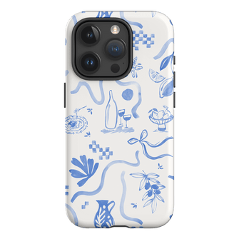 Mediterranean Wave Printed Phone Cases iPhone 15 Pro / Armoured by Charlie Taylor - The Dairy
