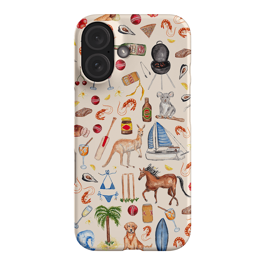 Aussie Icons Printed Phone Cases iPhone 16 / Snap by BG. Studio - The Dairy