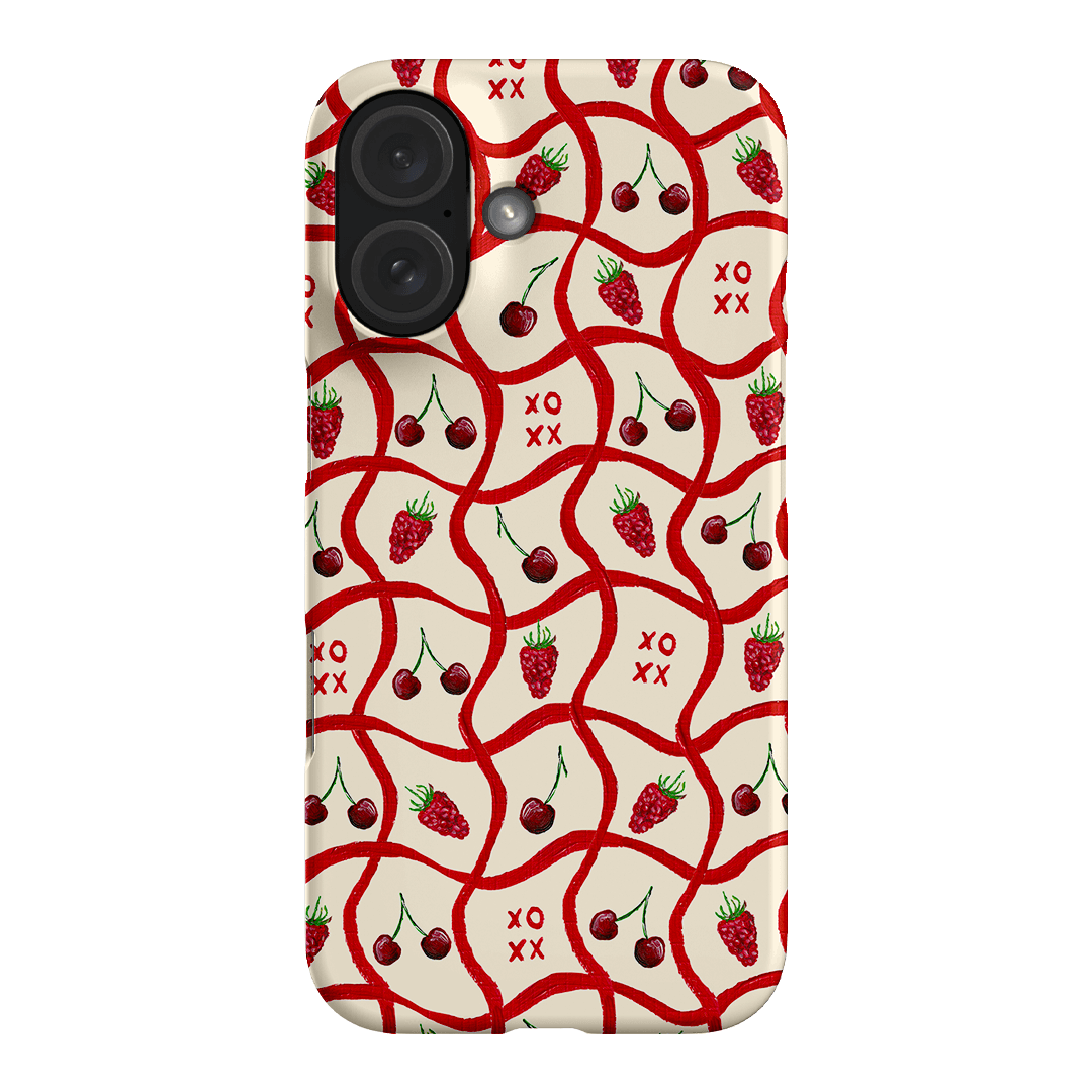 Cherries & Berries Printed Phone Cases iPhone 16 / Snap by BG. Studio - The Dairy