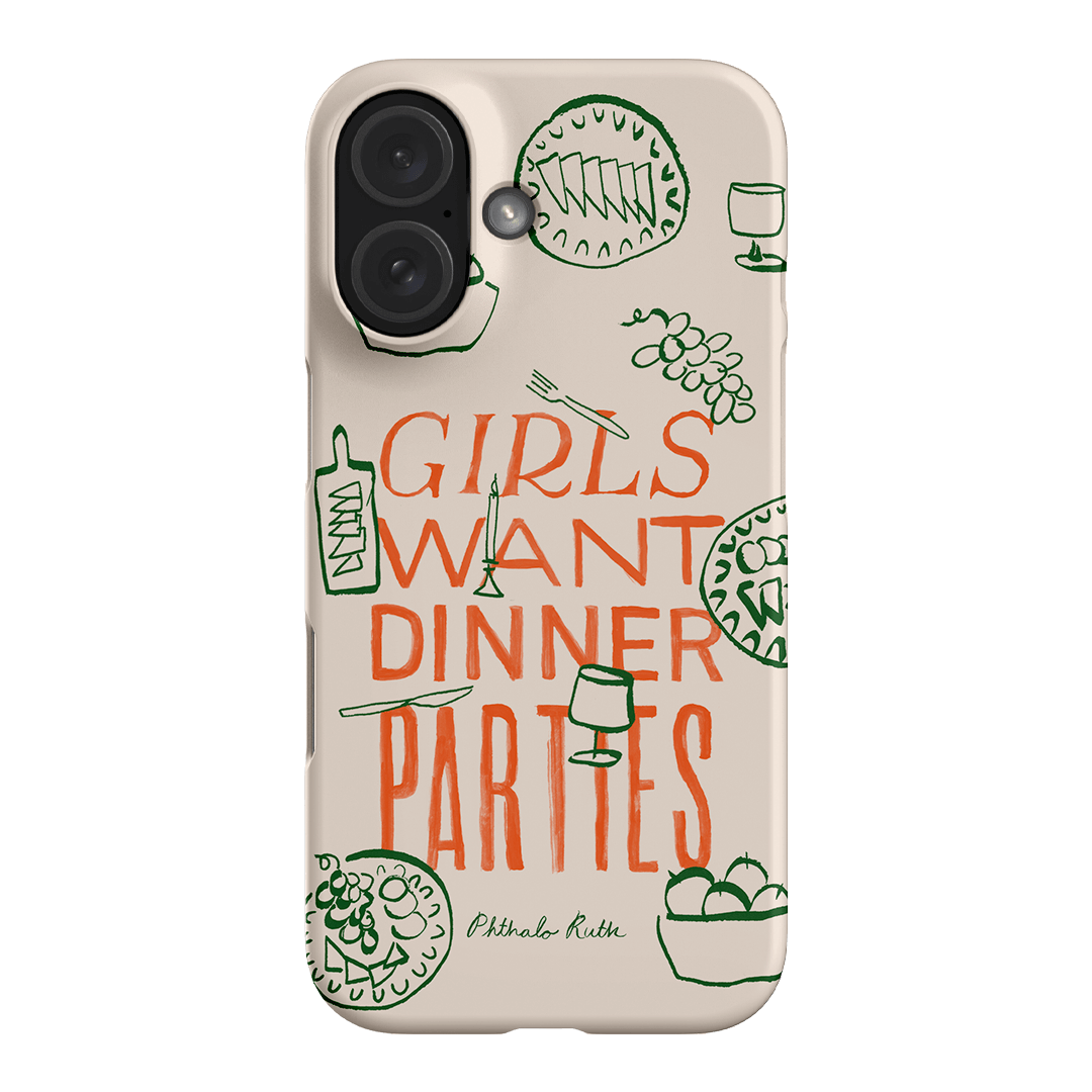 Dinner Parties Printed Phone Cases iPhone 16 / Snap by Phthalo Ruth - The Dairy