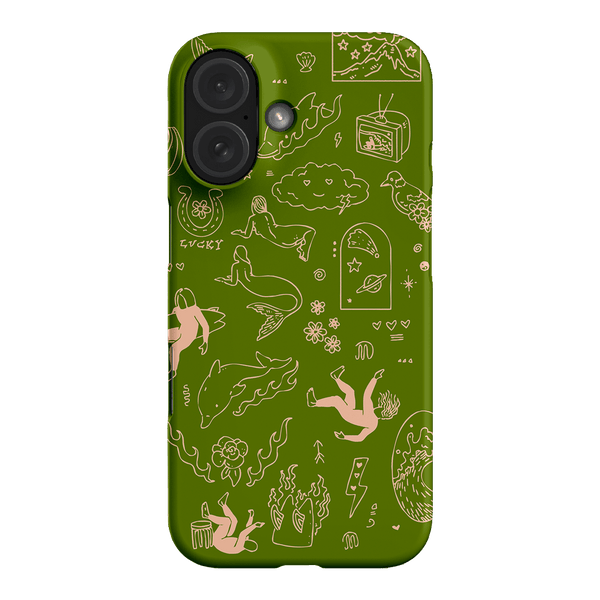 Easty Flash Green Printed Phone Cases iPhone 16 / Armoured by Easty Beasty - The Dairy