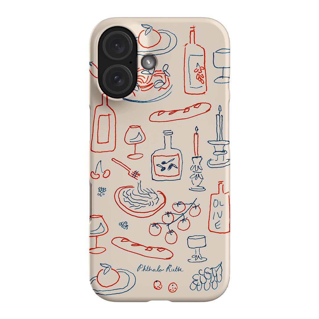Italian Fare Printed Phone Cases iPhone 16 / Snap by Phthalo Ruth - The Dairy