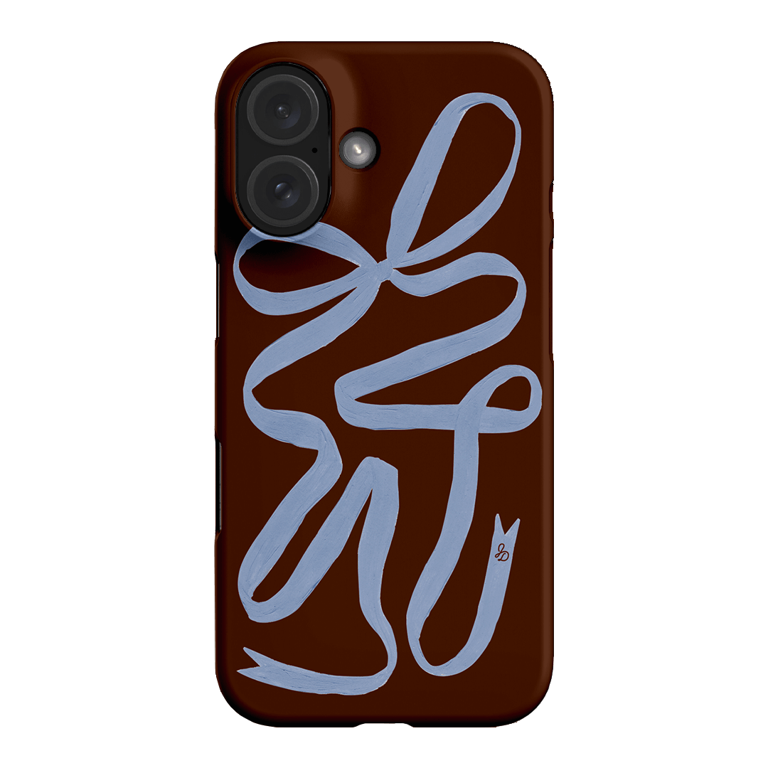 Mocha Ribbon Printed Phone Cases iPhone 16 / Snap by Jasmine Dowling - The Dairy