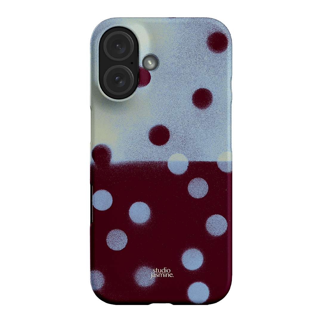 Plum Polka Dot Printed Phone Cases iPhone 16 / Snap by Jasmine Dowling - The Dairy