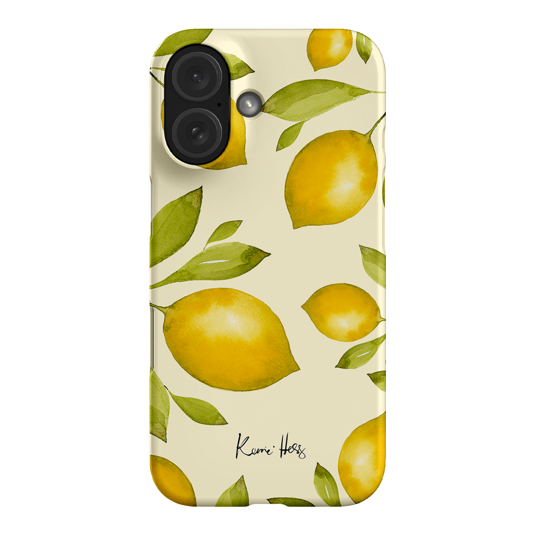 Summer Limone Printed Phone Cases iPhone 16 / Snap by Kerrie Hess - The Dairy