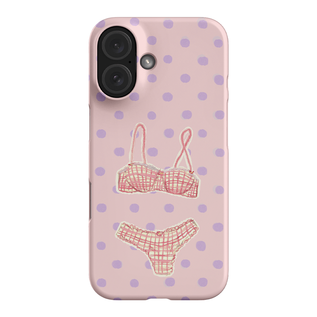 Vintage Gingham Printed Phone Cases iPhone 16 / Snap by Kayla Carr - The Dairy