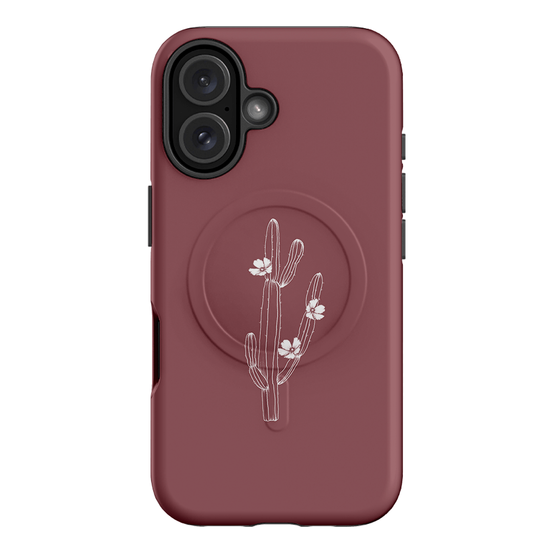 Cactus Flower Printed Phone Cases iPhone 16 / Armoured MagSafe by Typoflora - The Dairy
