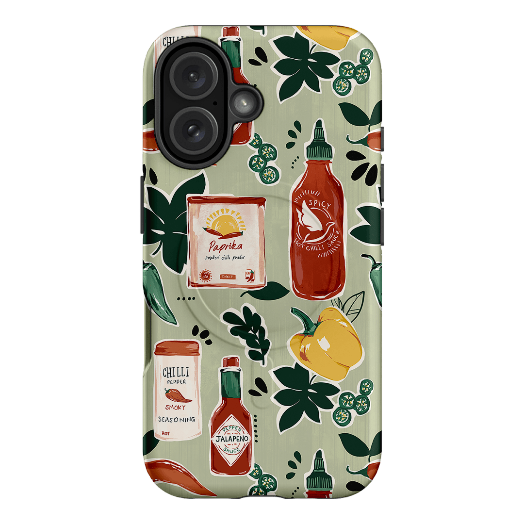 Chilli Pepper Printed Phone Cases iPhone 16 / Armoured MagSafe by Charlie Taylor - The Dairy