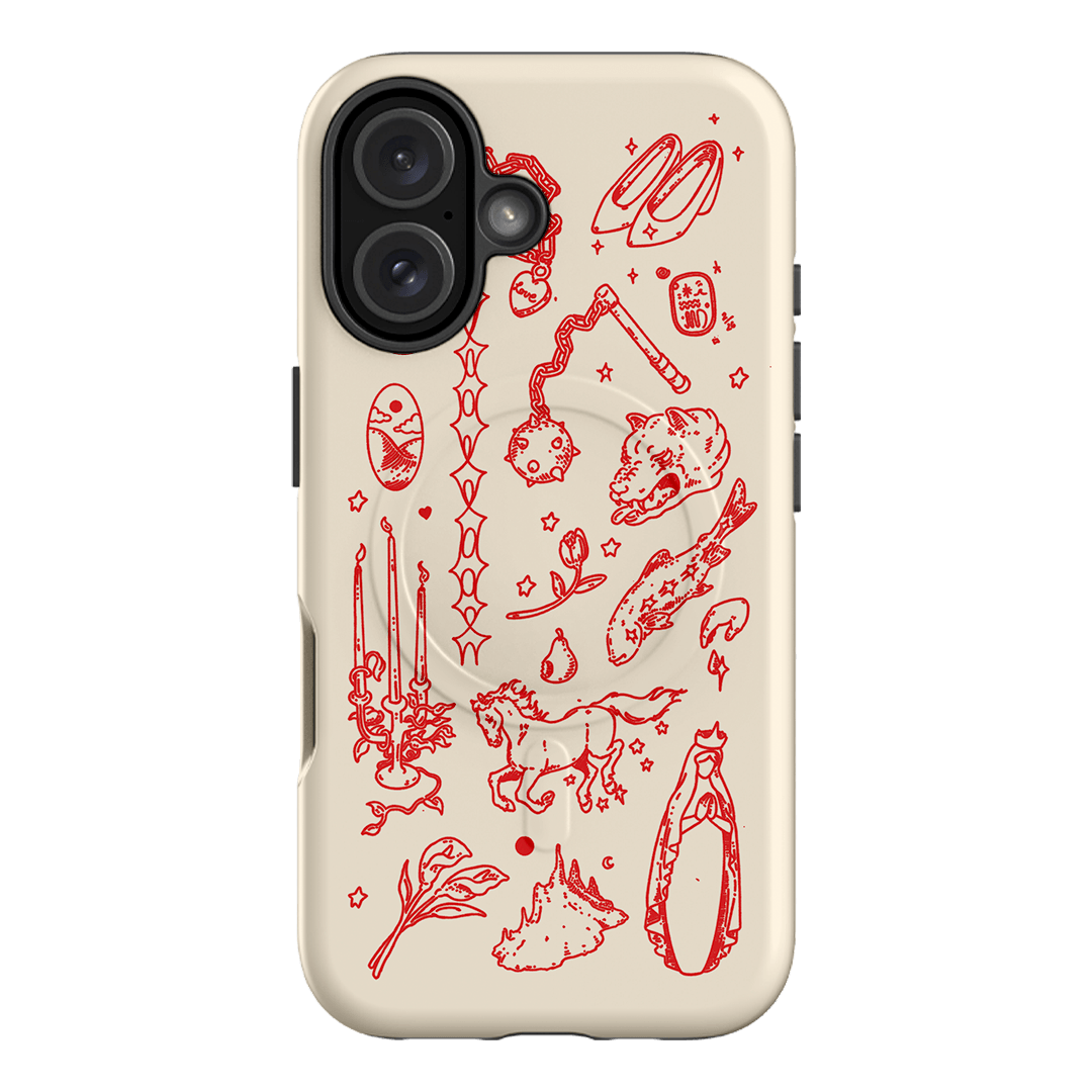 Dreamcore Cream Printed Phone Cases iPhone 16 / Armoured MagSafe by Easty Beasty - The Dairy