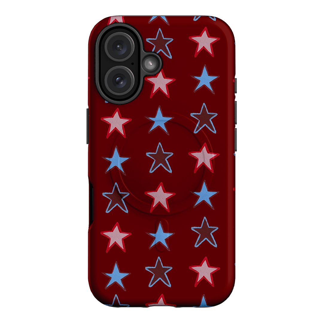 Lucky Stars Rouge Printed Phone Cases iPhone 16 / Armoured MagSafe by BG. Studio - The Dairy