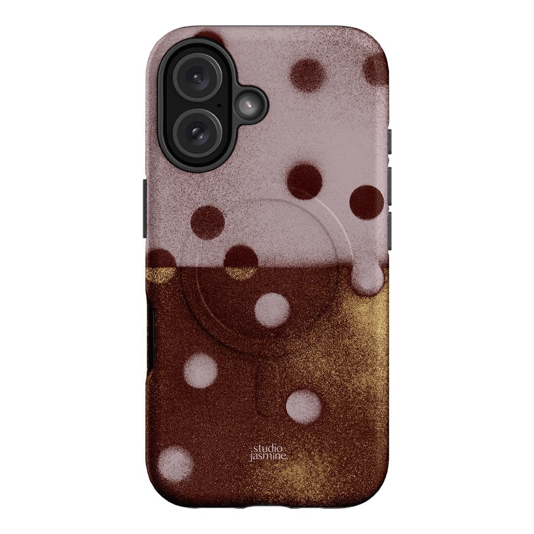 Rust Polka Dot Printed Phone Cases iPhone 16 / Armoured MagSafe by Jasmine Dowling - The Dairy