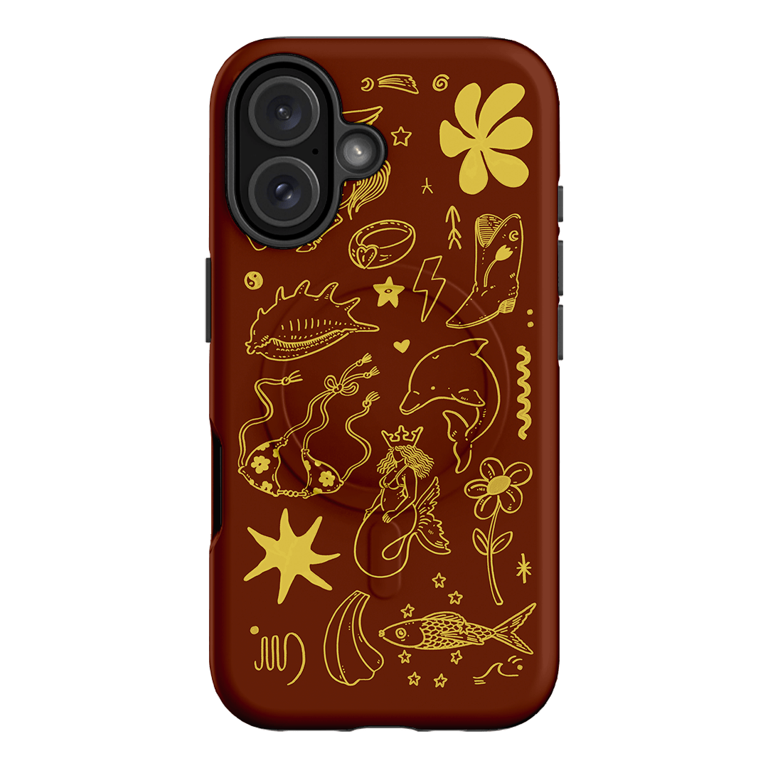 Spiced Cowboy Chocolate Printed Phone Cases iPhone 16 / Armoured MagSafe by Easty Beasty - The Dairy