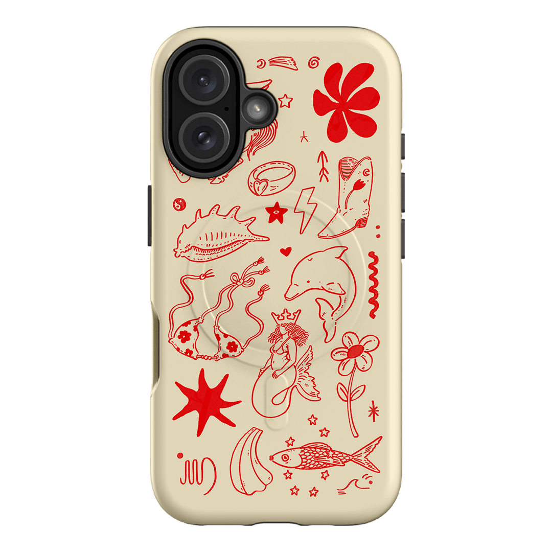 Spiced Cowboy Cream Printed Phone Cases iPhone 16 / Armoured MagSafe by Easty Beasty - The Dairy