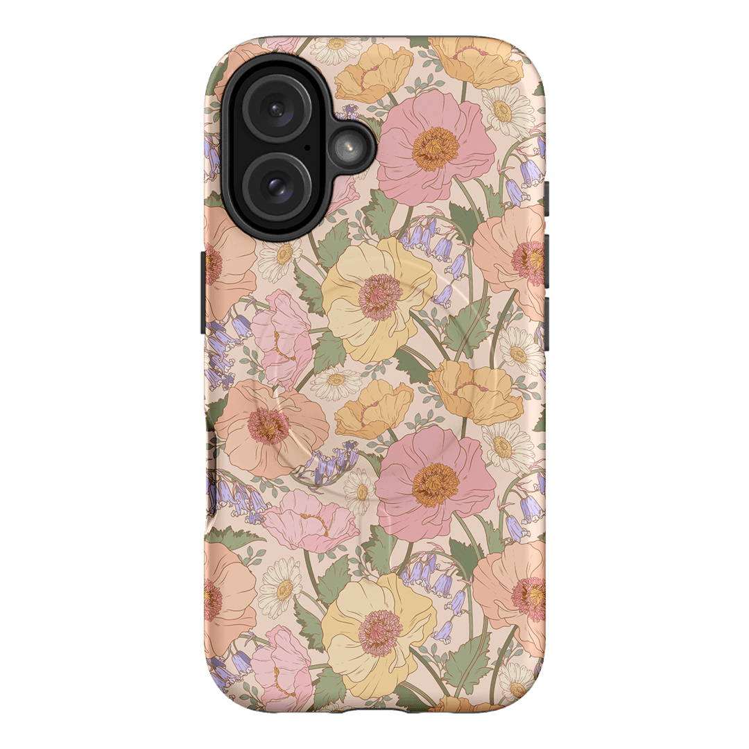 Spring Poppy Printed Phone Cases iPhone 16 / Armoured MagSafe by Kasiags Art - The Dairy