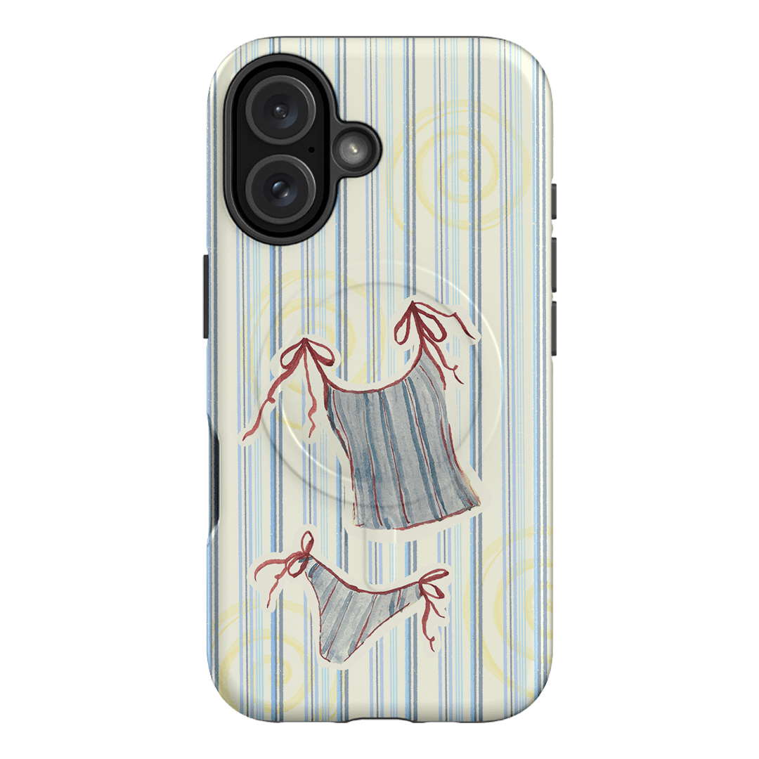 Stripe Tankini Printed Phone Cases iPhone 16 / Armoured MagSafe by Kayla Carr - The Dairy