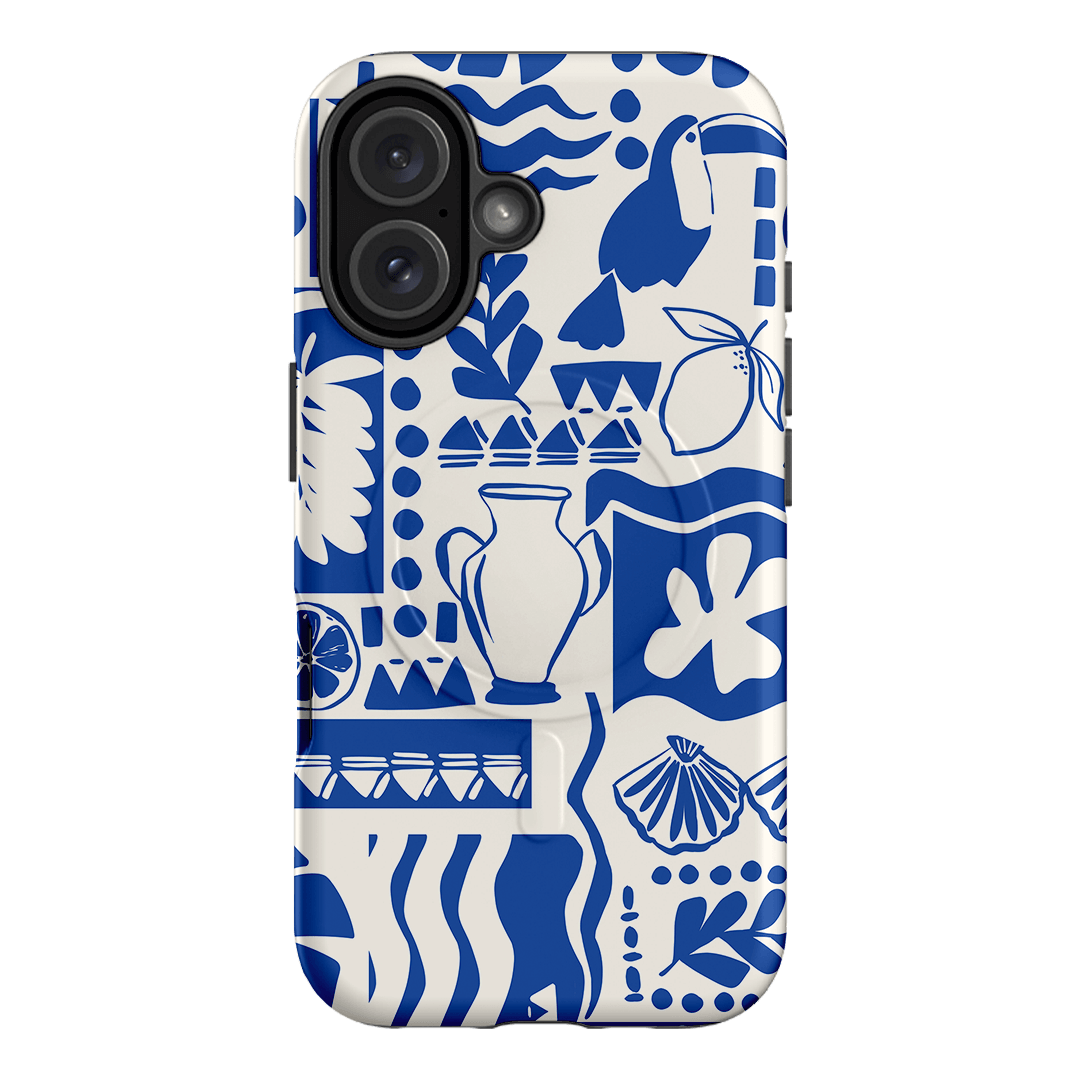 Toucan Blue Printed Phone Cases iPhone 16 / Armoured MagSafe by Charlie Taylor - The Dairy