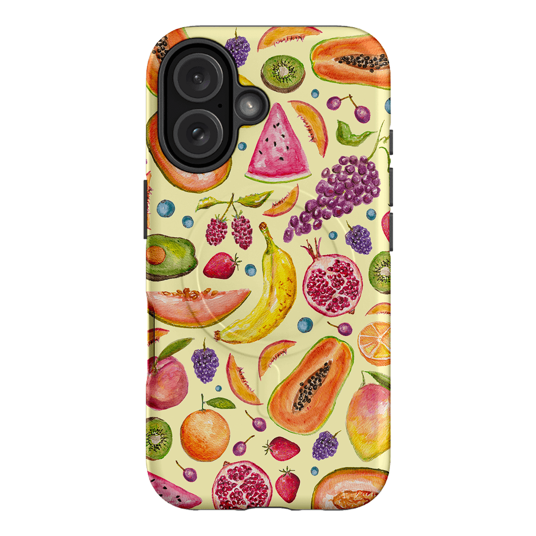 Tutti Fruitti Printed Phone Cases iPhone 16 / Armoured MagSafe by BG. Studio - The Dairy