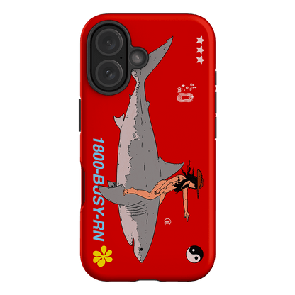1800-Busy Rn in Red Printed Phone Cases iPhone 16 / Armoured by Easty Beasty - The Dairy