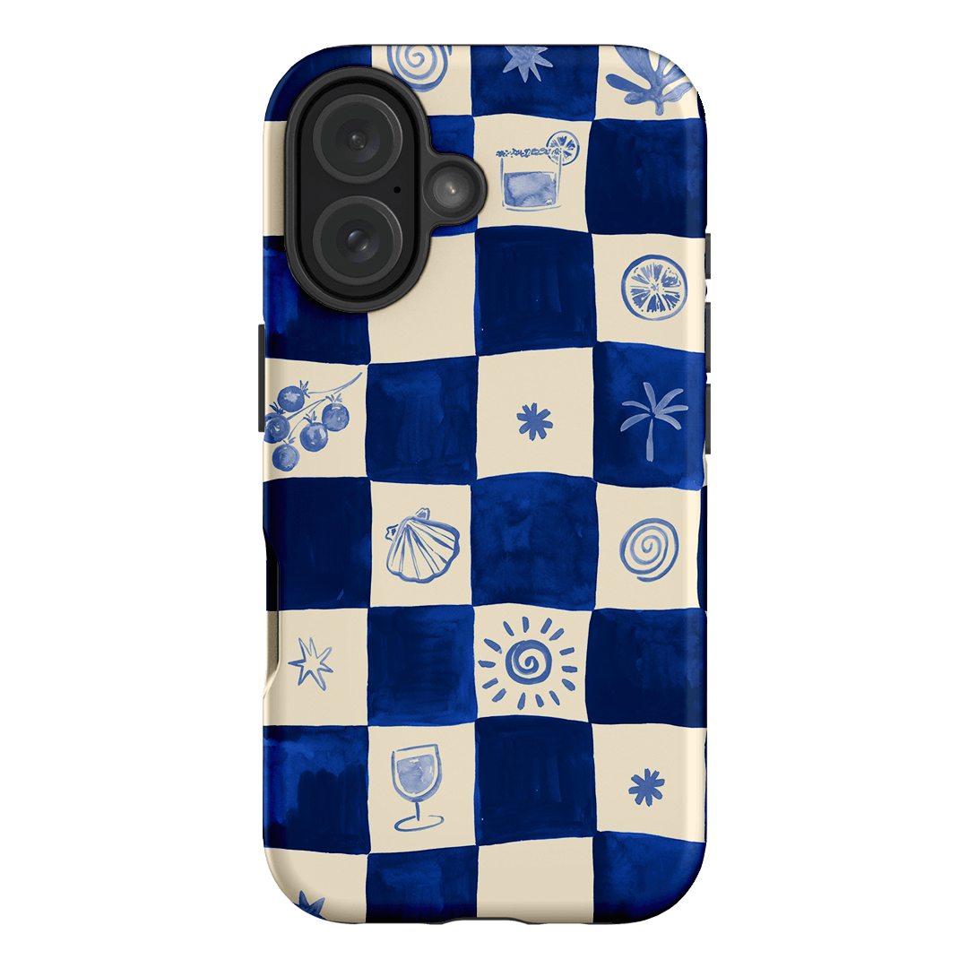 Afternoon Mezze Azure Printed Phone Cases iPhone 16 / Armoured by Charlie Taylor - The Dairy