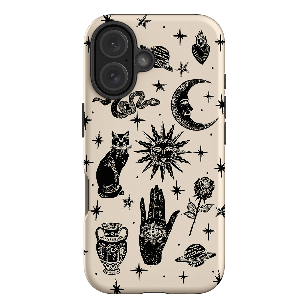 Astro Flash Beige Printed Phone Cases iPhone 16 / Armoured by Veronica Tucker - The Dairy