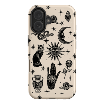 Astro Flash Beige Printed Phone Cases iPhone 16 / Armoured by Veronica Tucker - The Dairy