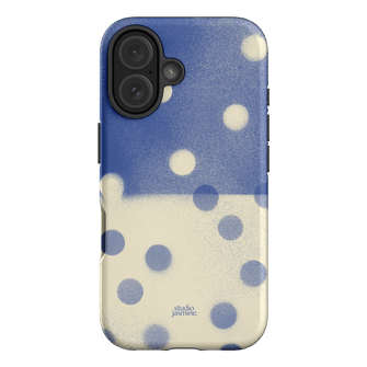 Bleu Polka Dot Printed Phone Cases iPhone 16 / Armoured by Jasmine Dowling - The Dairy