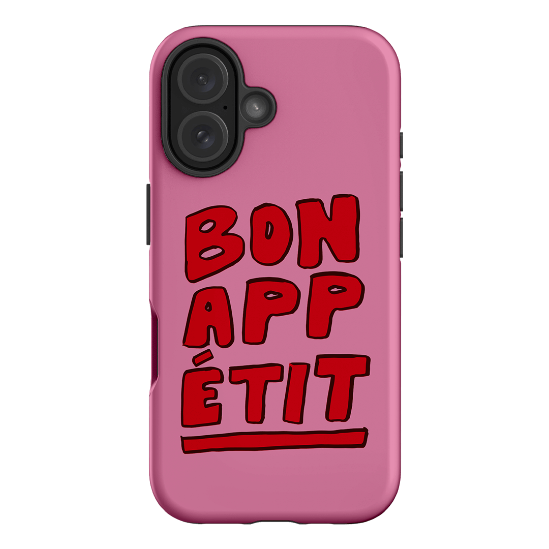 Bon Appetit Red Printed Phone Cases iPhone 16 / Armoured by The Dairy - The Dairy