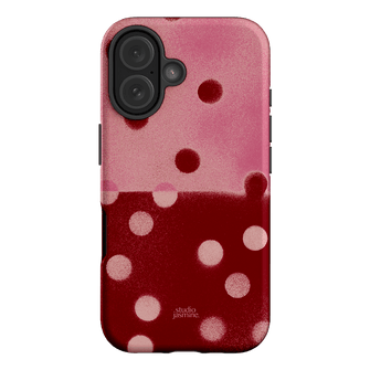 Cherry Polka Dot Printed Phone Cases iPhone 16 / Armoured by Jasmine Dowling - The Dairy