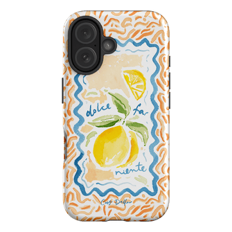 Dolce Far Niente Printed Phone Cases iPhone 16 / Armoured by Cass Deller - The Dairy