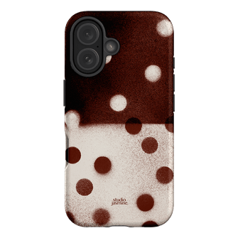 Espresso Polka Dot Printed Phone Cases iPhone 16 / Armoured by Jasmine Dowling - The Dairy