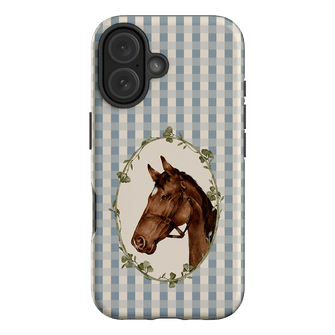 Gingham Horse Printed Phone Cases iPhone 16 / Armoured by Kasiags Art - The Dairy