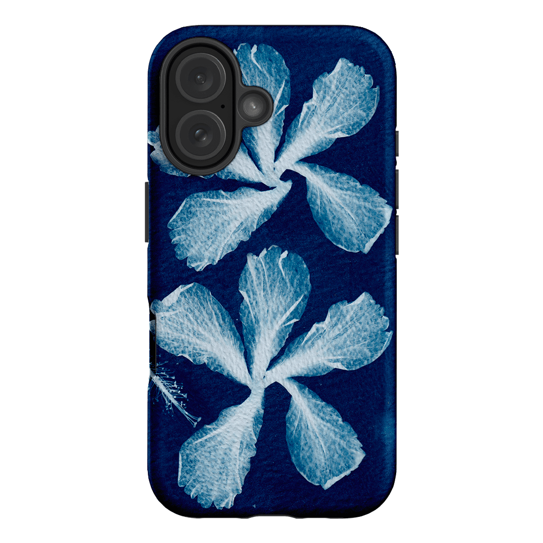 Hibiscus Cyanotype Printed Phone Cases iPhone 16 / Armoured by Sally Hungerford - The Dairy