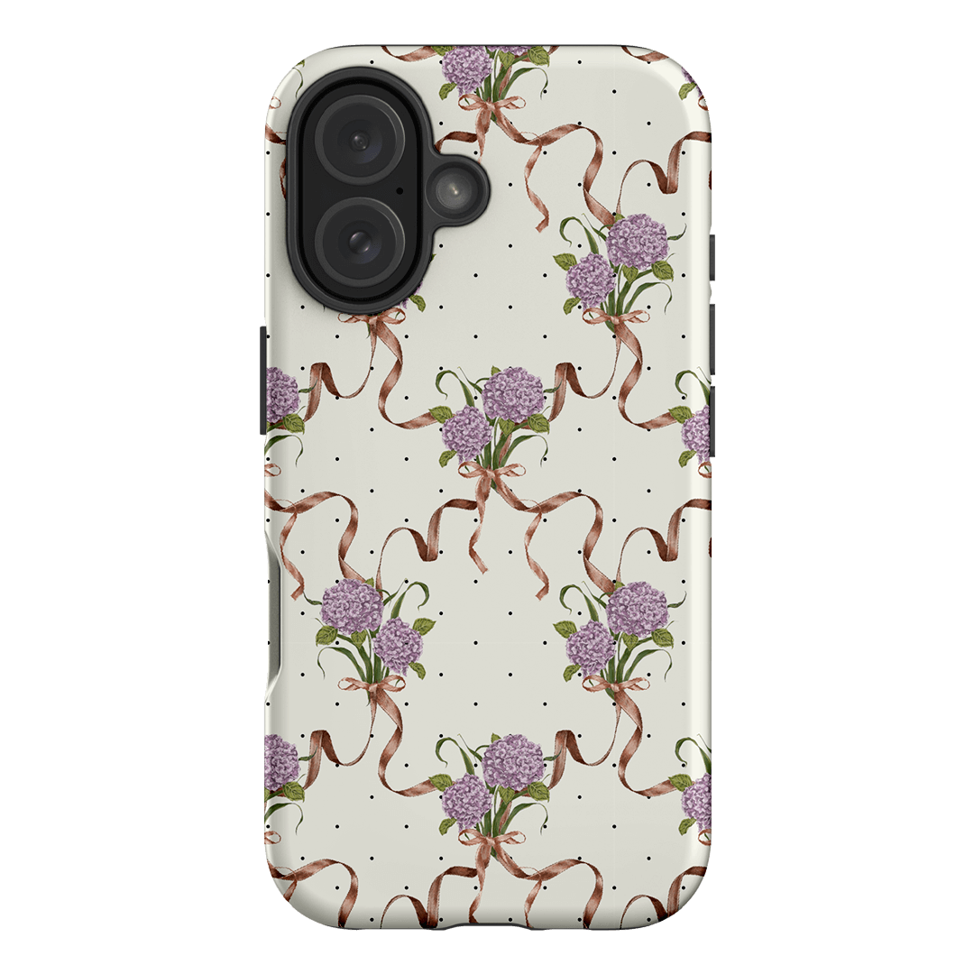 Hydrangea Ribbon Printed Phone Cases iPhone 16 / Armoured by Veronica Tucker - The Dairy