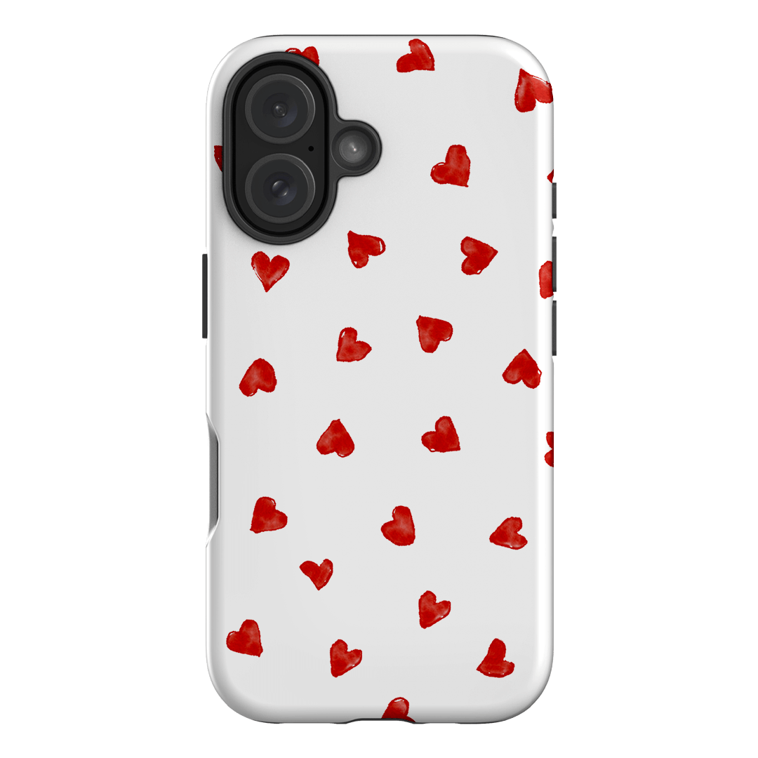 Love Hearts Printed Phone Cases iPhone 16 / Armoured by Oak Meadow - The Dairy