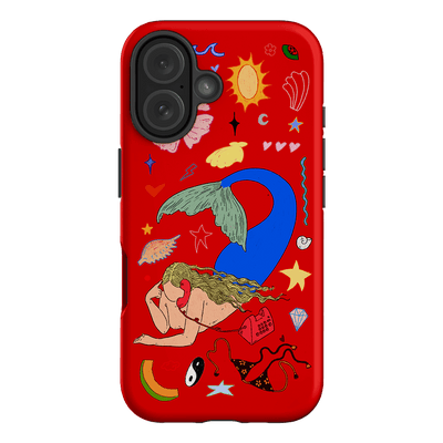 Mermaid Salad Scarlet Printed Phone Cases iPhone 17 / Armoured by Easty Beasty - The Dairy