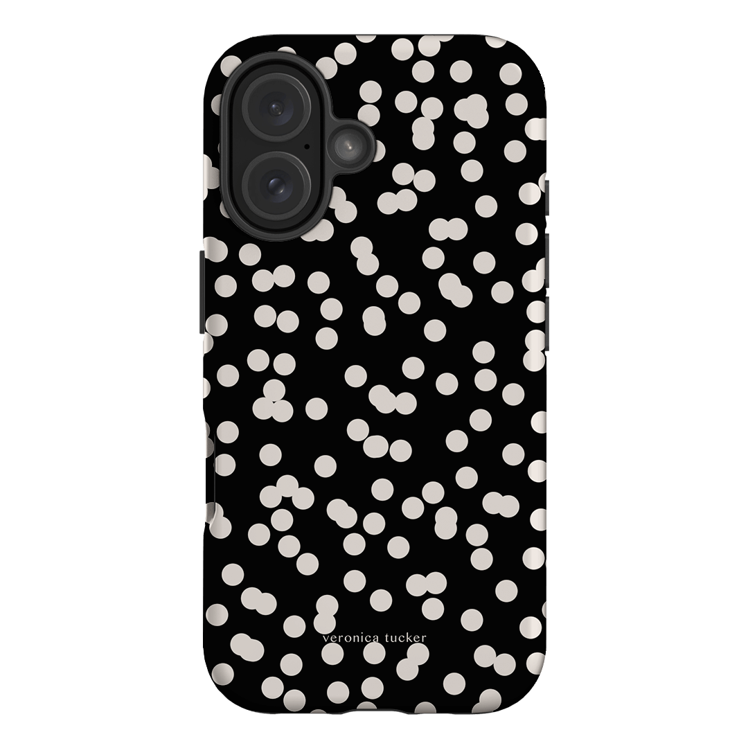 Mini Confetti Noir Printed Phone Cases iPhone 16 / Armoured by Veronica Tucker - The Dairy