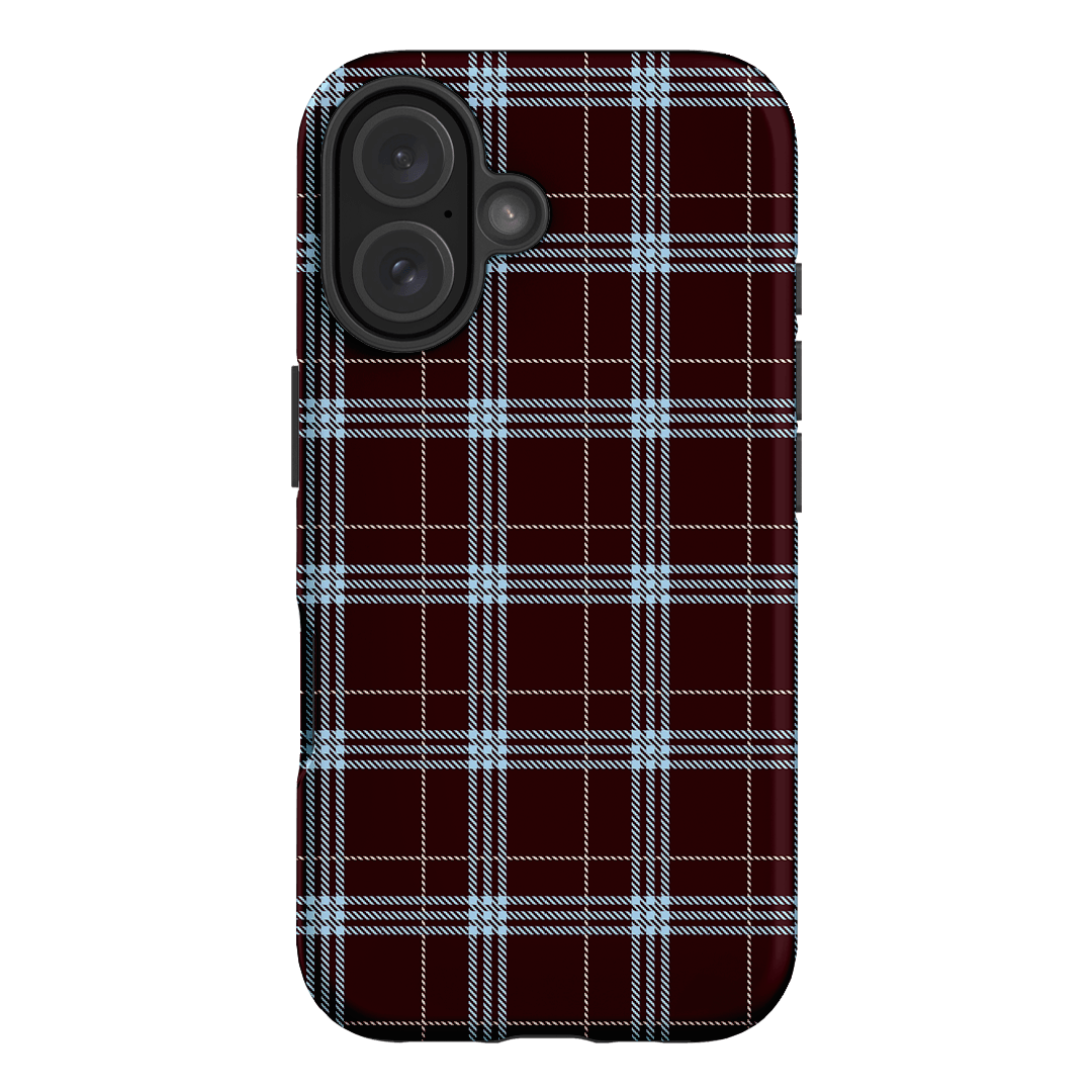 Mocha Plaid Printed Phone Cases iPhone 16 / Armoured by The Dairy - The Dairy