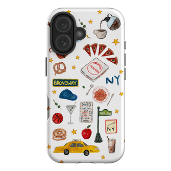 NYC White Printed Phone Cases iPhone 16 / Armoured by BG. Studio - The Dairy